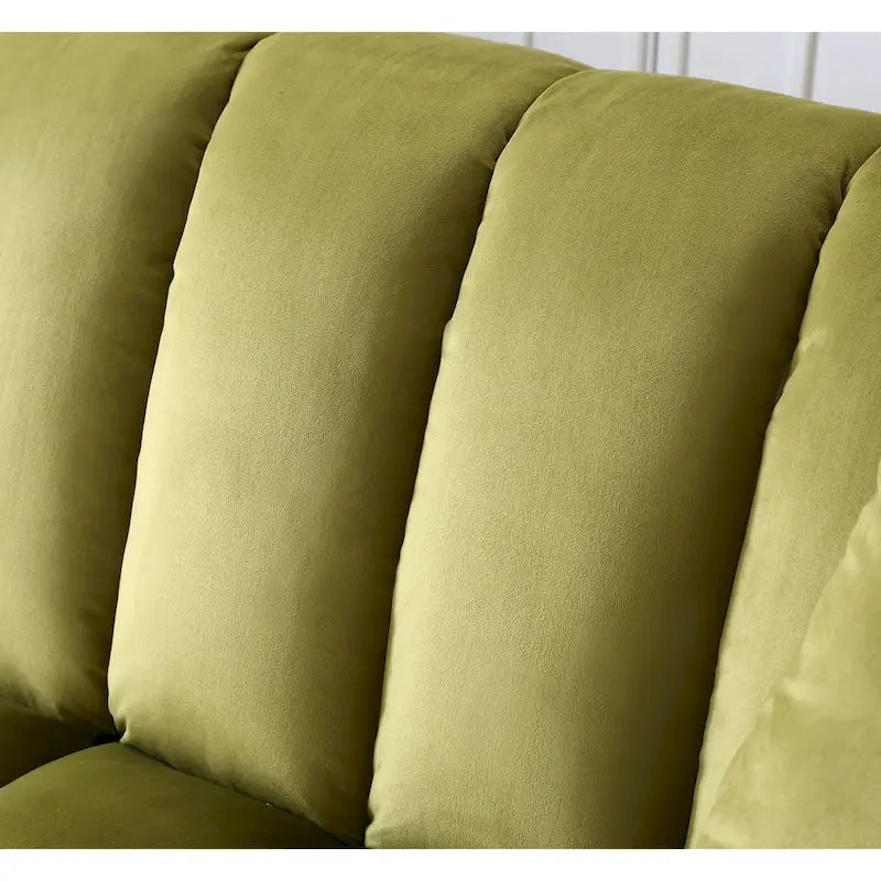 Canapé-lit convertible 2 places en velours avec rangement – Bleu / Rouge / Vert / Crème / Gris / Marron / Gris clair