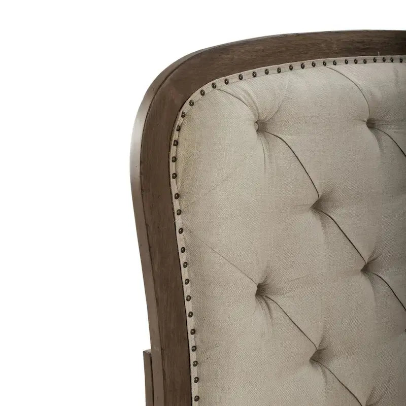 Tête de lit capitonnée Dusty Taupe, Queen, 1 personne