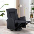 Fauteuil inclinable gris pivotant et à bascule, 1 place