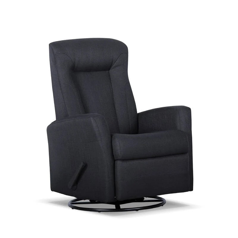 Fauteuil inclinable gris pivotant et à bascule, 1 place