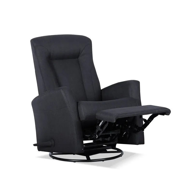 Fauteuil inclinable gris pivotant et à bascule, 1 place