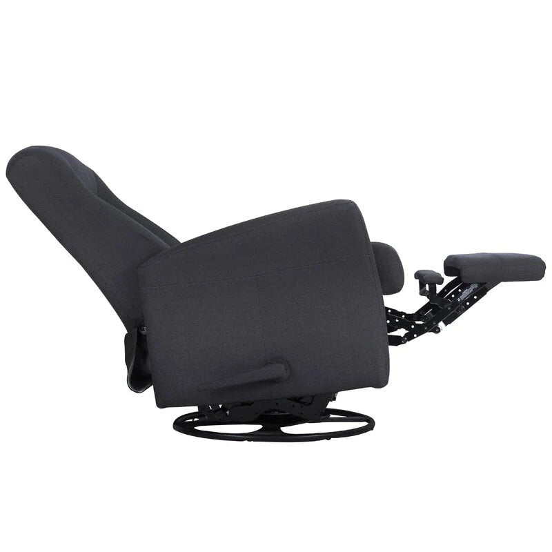 Fauteuil inclinable gris pivotant et à bascule, 1 place
