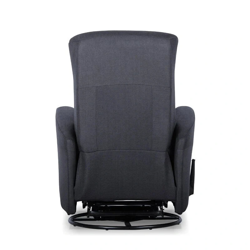 Fauteuil inclinable gris pivotant et à bascule, 1 place
