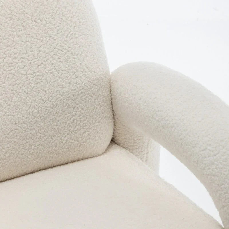 Fauteuil d'appoint en tissu Teddy, une place – Gris / Orange / Noir / Bleu marine / Blanc