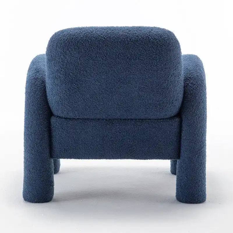Fauteuil d'appoint en tissu Teddy, une place – Gris / Orange / Noir / Bleu marine / Blanc
