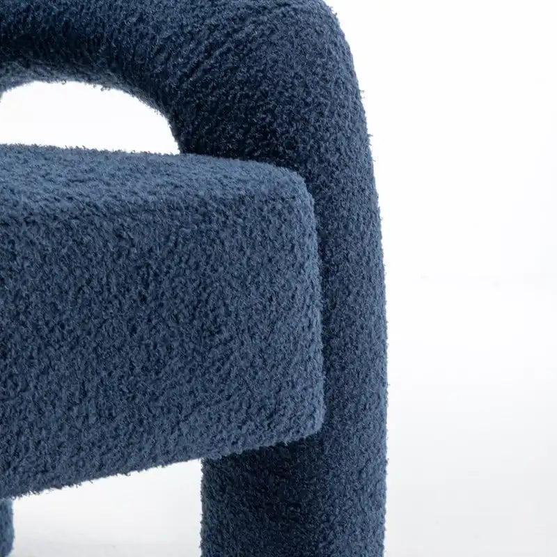 Fauteuil d'appoint en tissu Teddy, une place – Gris / Orange / Noir / Bleu marine / Blanc
