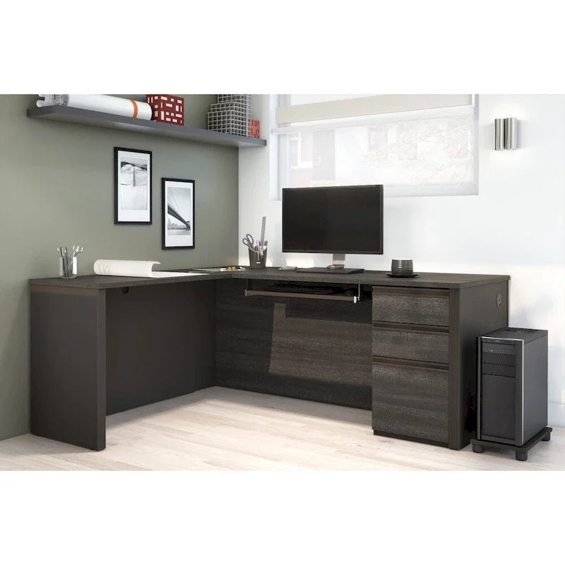 Bureau d'angle pour 1, plusieurs options de couleurs