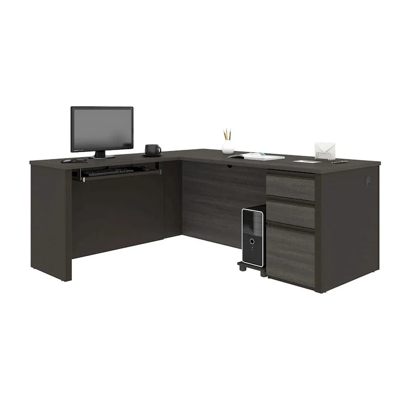Bureau d'angle pour 1, plusieurs options de couleurs