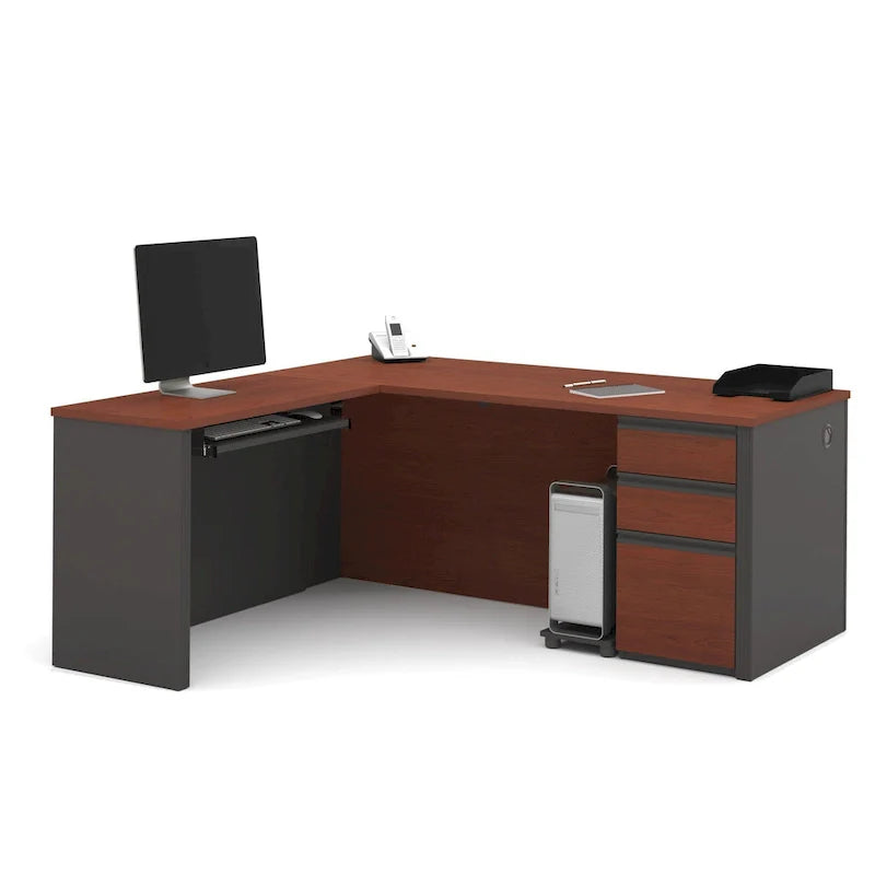 Bureau d'angle pour 1, plusieurs options de couleurs