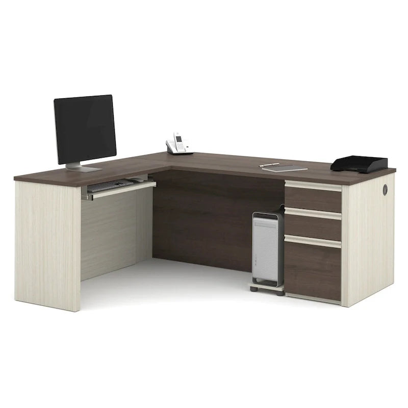 Bureau d'angle pour 1, plusieurs options de couleurs