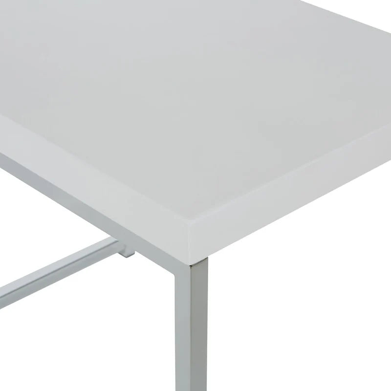 Table d'appoint, finition espresso/naturelle, pieds chromés, 1 pièce