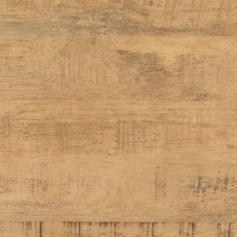Table Basse Carrée Flottante, Bois Massif, Marron Clair / Espresso, 1 pièce