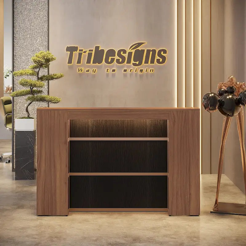 Bureau d'angle en L (1 personne) avec bande LED et panneau d'intimité, Blanc+Marron / Noir+Marron / Marron+Noir