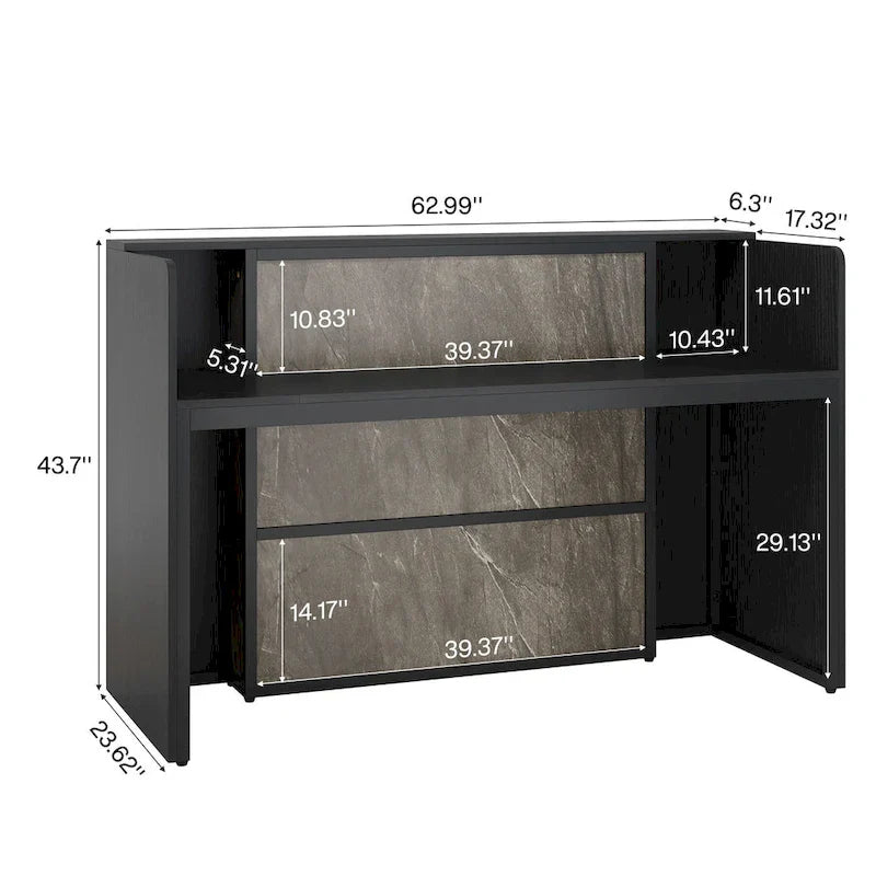 Bureau d'angle en L (1 personne) avec bande LED et panneau d'intimité, Blanc+Marron / Noir+Marron / Marron+Noir