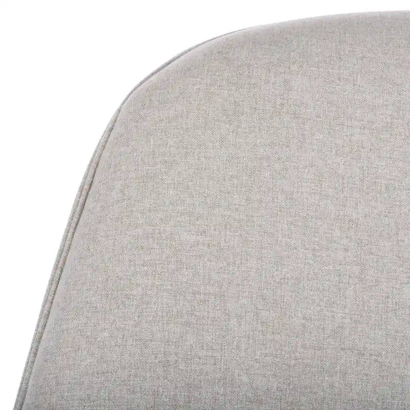 Fauteuil à bascule du milieu du siècle, Gris clair / Avoine / Bleu marine, Lin, 1 place