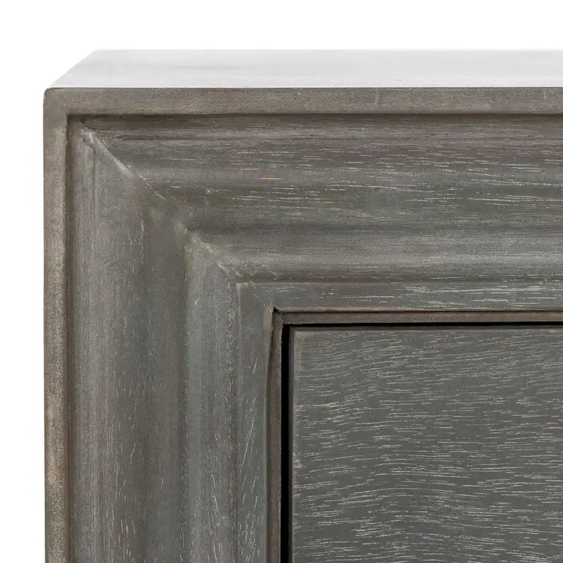 Table de chevet à 2 tiroirs Teal Foncé / Gris Cendré, 56 cm (L) x 56 cm (P) x 66 cm (H), Unité