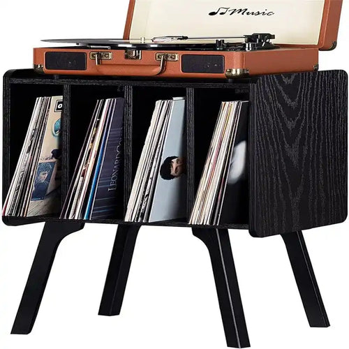 Meuble pour platine vinyle 4 cubes – Noyer/Noir/Marron/Naturel/Blanc, Simple