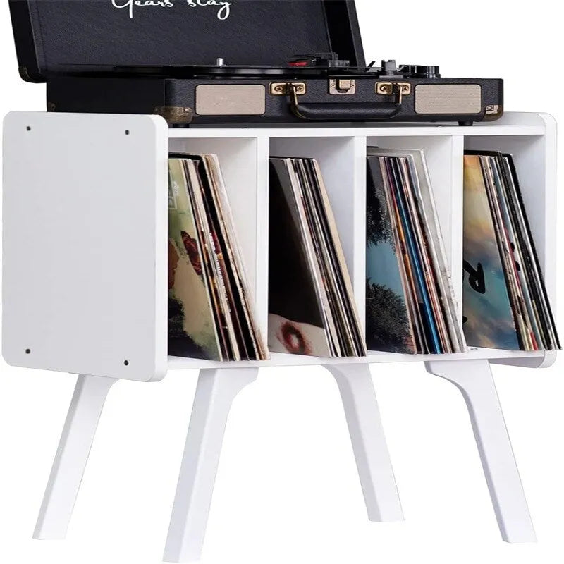 Meuble pour platine vinyle 4 cubes – Noyer/Noir/Marron/Naturel/Blanc, Simple