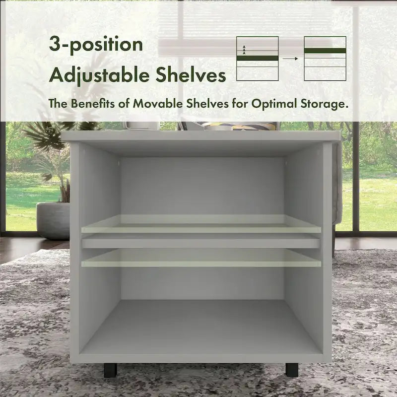 Table basse relevable noire avec lumières LED RVB et étagère réglable – 1 personne